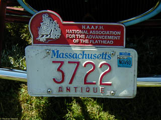 License plate topper for N.A.A.F.H. - National Association for the Advancement of the Flathead